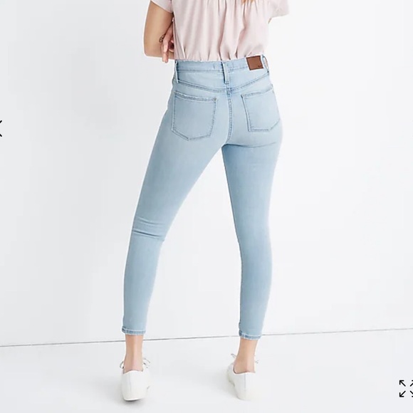 NWT Madewell 9" Mid-Rise Skinny Crop Jeans in Coolmax® Denim Edition - Picture 9 of 11
